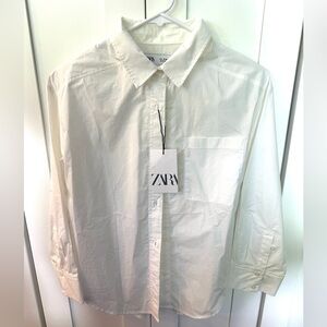 Zara Kids White Button Down Shirt